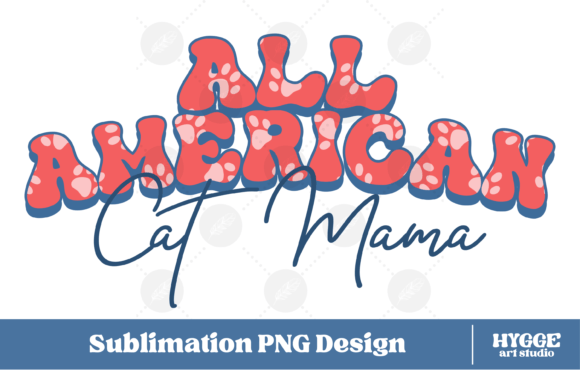 All American 4th of July USA Cat Mama