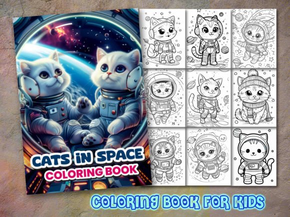 Cat Coloring Page and Coloring Book