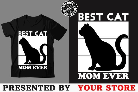 Cat Retro Cat T-Shirt Design, 4Q T-shirt