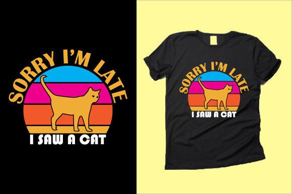 Cat T-shirt Design 36