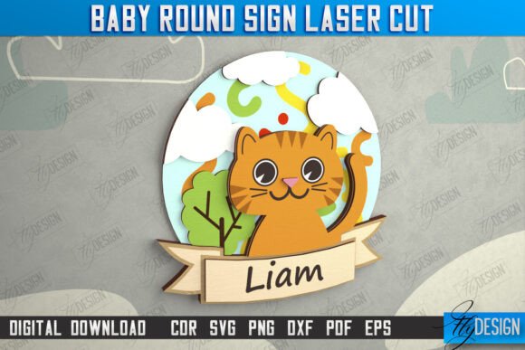 Children's Room Sign Door Round Sign