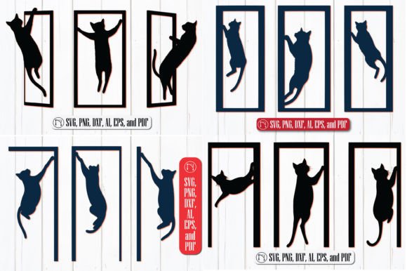 Cricut Door Frames with Cat SVG Bundle
