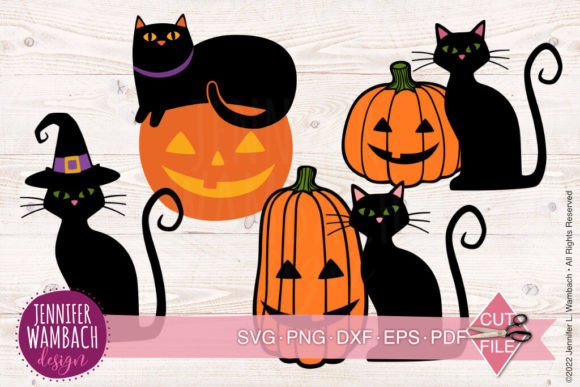 Halloween Cats Bundle – Set of 4