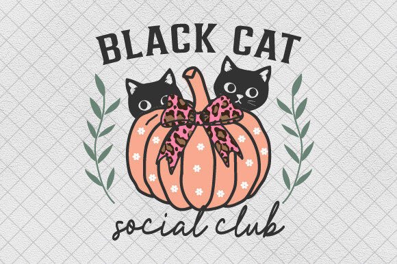 Pink Pumpkin, Halloween Black Cat PNG